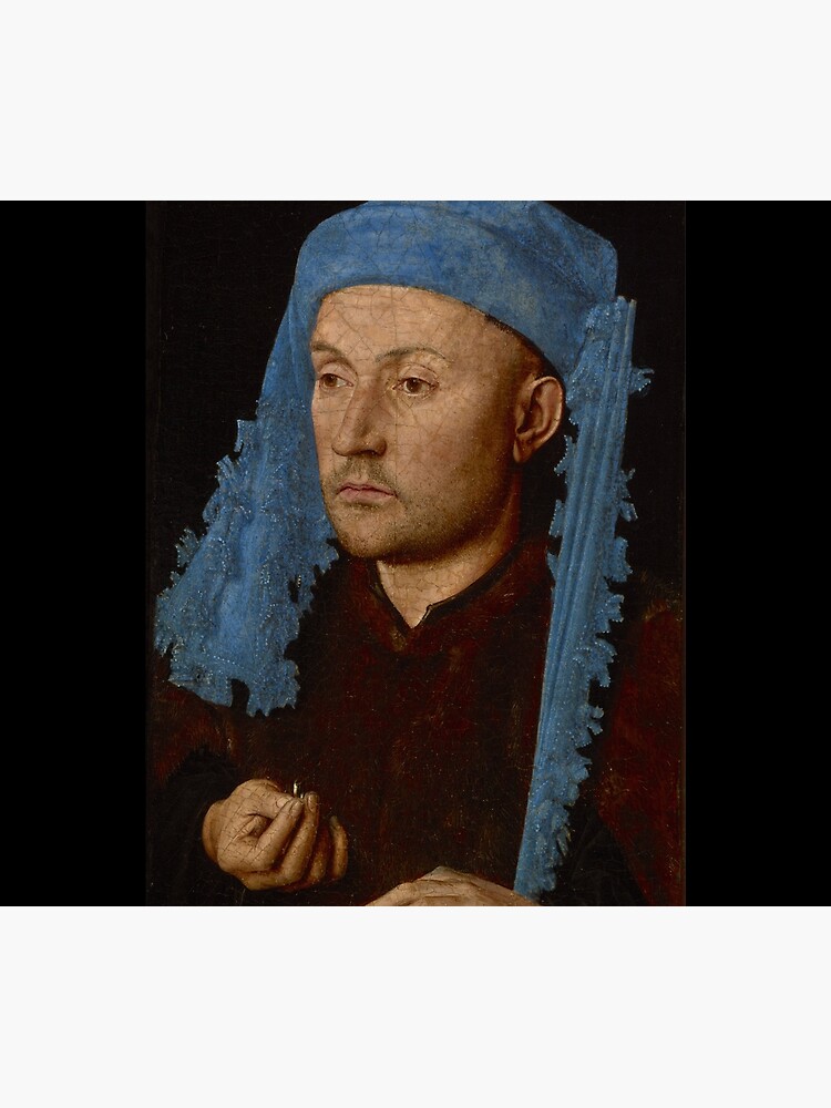 High Resolution Jan Van Eyck Man in Blue Cap Tapestry sold by ...
