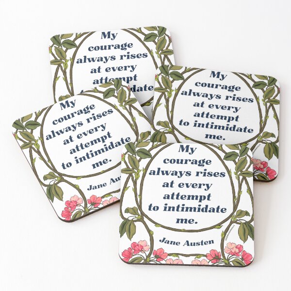 Item preview, My Courage Always Rises At Every Attempt To Intimidate Me - Jane Austen designed and sold by fabfeminist.