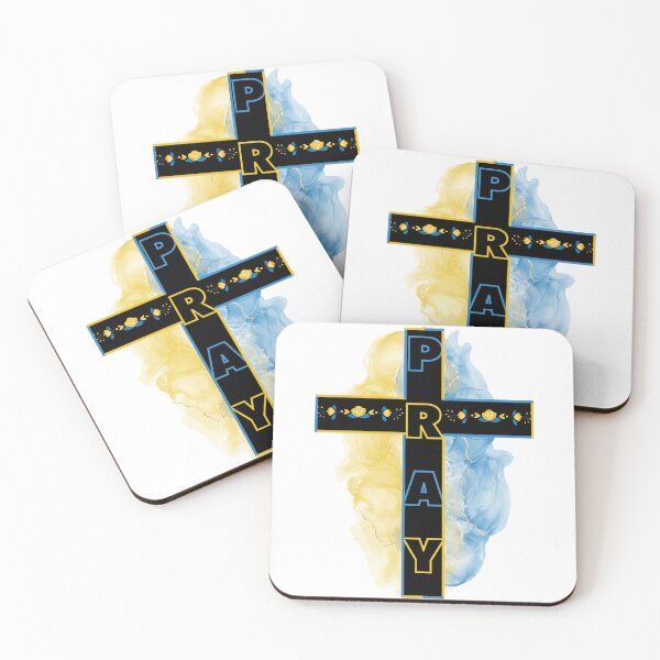 Item preview, Pray For Ukraine | Cross | Blue And Yellow  designed and sold by Wheeler-Styl3.