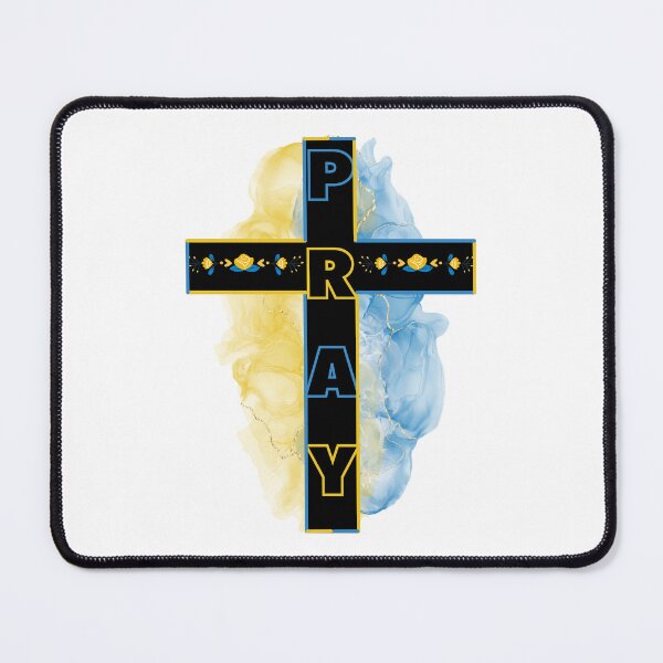 Item preview, Pray For Ukraine | Cross | Blue And Yellow  designed and sold by Wheeler-Styl3.