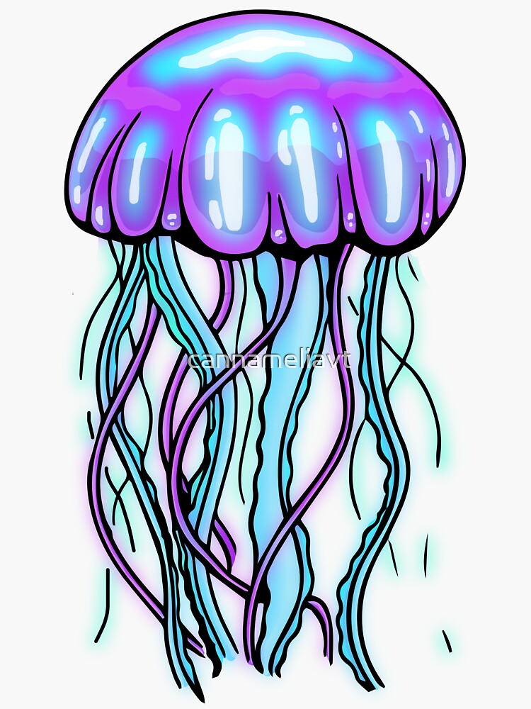 Glowing Jelly Sticker for Sale by cannameliavt