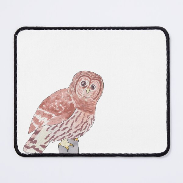 Item preview, Barred Owl bird species watercolor art designed and sold by TheWaterBirds.