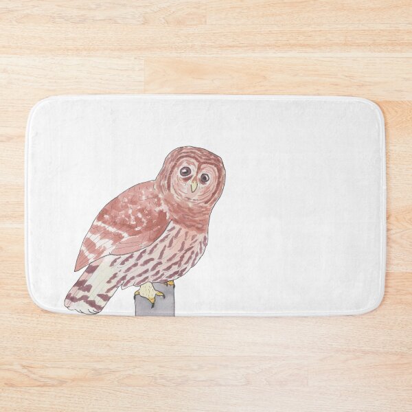 Item preview, Barred Owl bird species watercolor art designed and sold by TheWaterBirds.