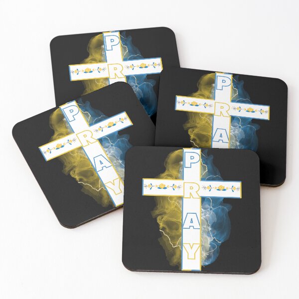 Item preview, Pray For Ukraine | Cross | Blue And Yellow  designed and sold by Wheeler-Styl3.