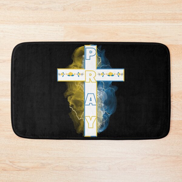 Item preview, Pray For Ukraine | Cross | Blue And Yellow  designed and sold by Wheeler-Styl3.