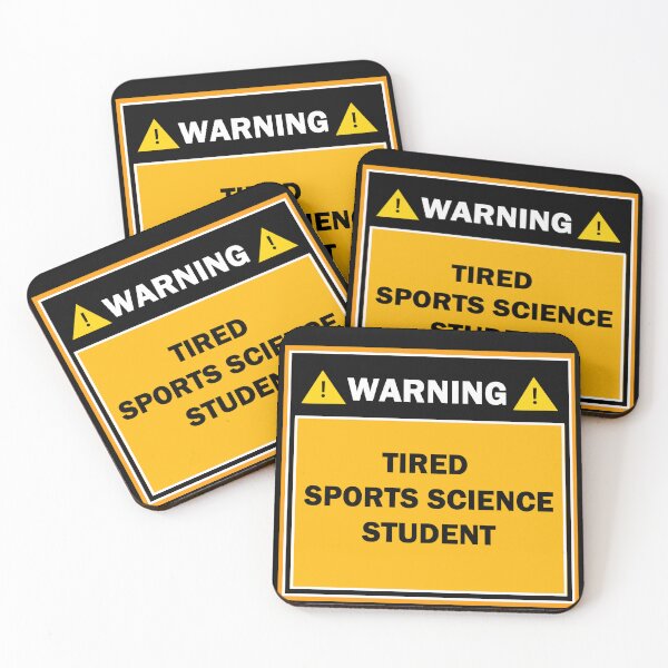 Item preview, Warning tired sports science student designed and sold by mejtstupor.
