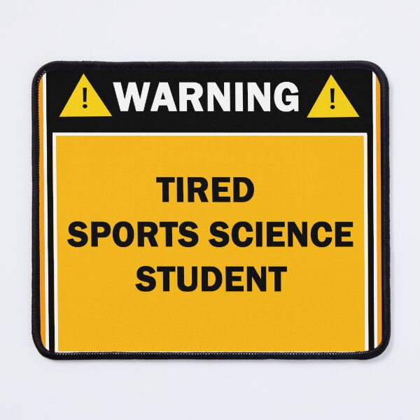 Aperçu de l'œuvre Avertissement étudiant en sciences du sport fatigué créée et vendue par mejtstupor.