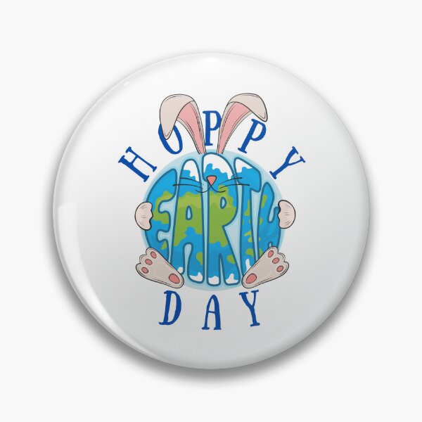 Item preview, Hoppy Earth Day With Bunny Ears, Hands, Nose And Feet/ Earth Day Rabbit Pun designed and sold by Designs By YL.