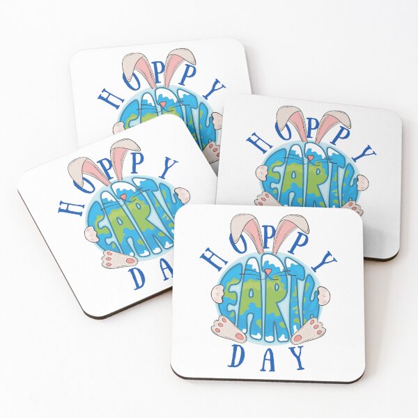 Item preview, Hoppy Earth Day With Bunny Ears, Hands, Nose And Feet/ Earth Day Rabbit Pun designed and sold by Designs By YL.