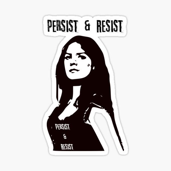 Vista previa del artículo con la obra «Persistir y resistir # CivRight», diseñado y vendido por lcorri.