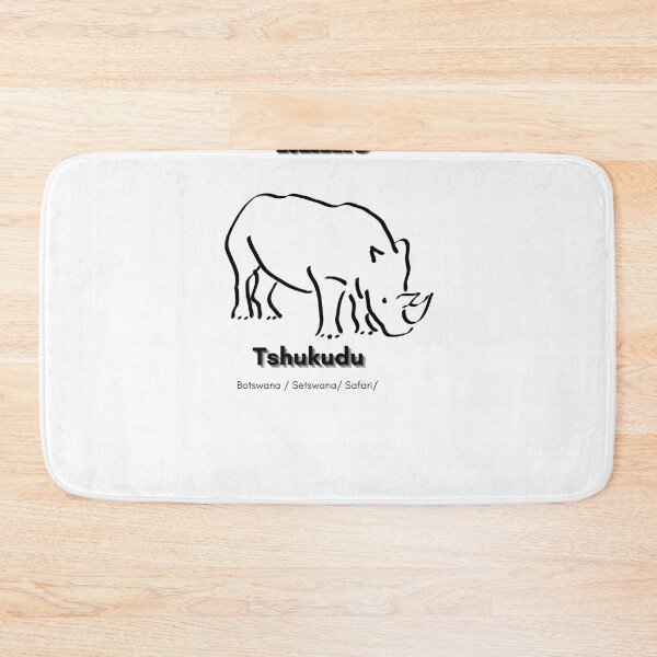 Item preview, Rhino in Botswana language ''Setswana'' Tshukudu designed and sold by MphoLekula.
