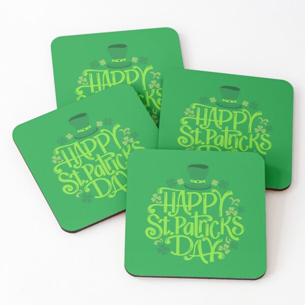 Item preview, Happy Saint Patricks Day 17 March, Green Luck Rainbow Pin Button, Funny Shenanigans Celebration T-shirt and Mug designed and sold by Eddyed.