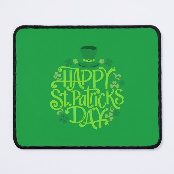 Item preview, Happy Saint Patricks Day 17 March, Green Luck Rainbow Pin Button, Funny Shenanigans Celebration T-shirt and Mug designed and sold by Eddyed.