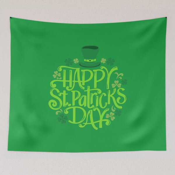 Item preview, Happy Saint Patricks Day 17 March, Green Luck Rainbow Pin Button, Funny Shenanigans Celebration T-shirt and Mug designed and sold by Eddyed.