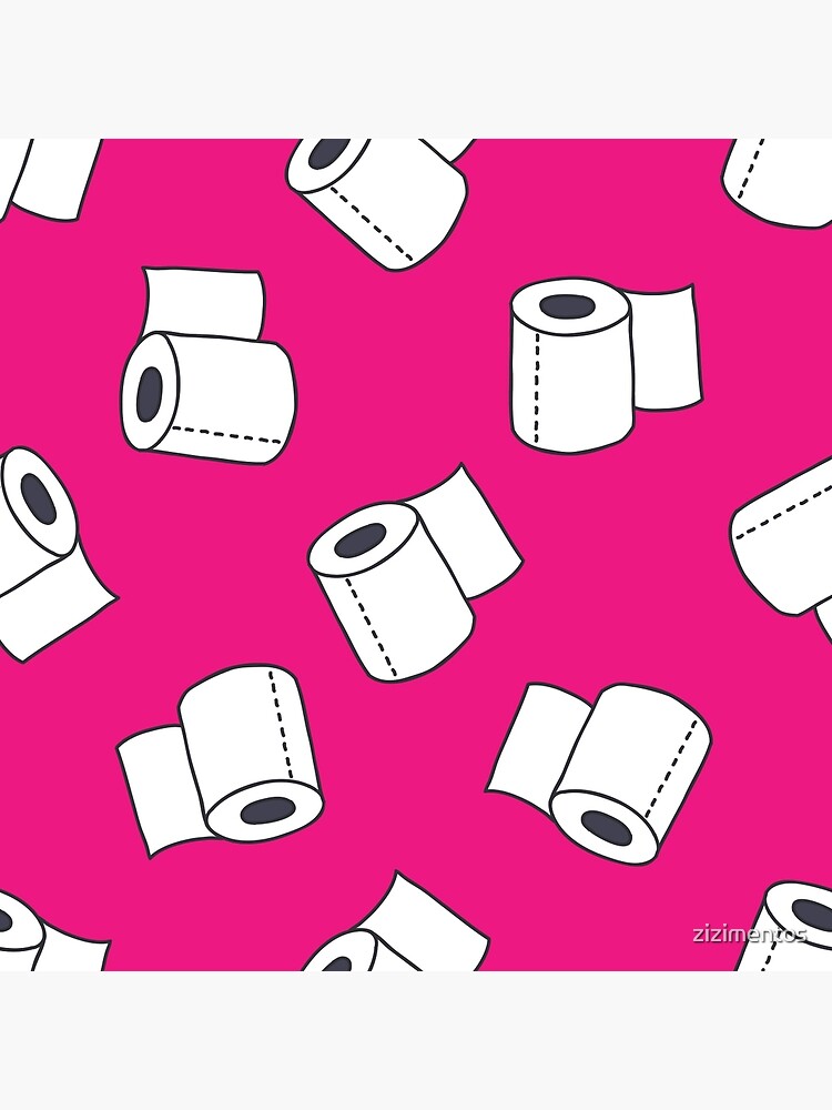 "doodle pattern. toilet paper" Poster for Sale by zizimentos Redbubble