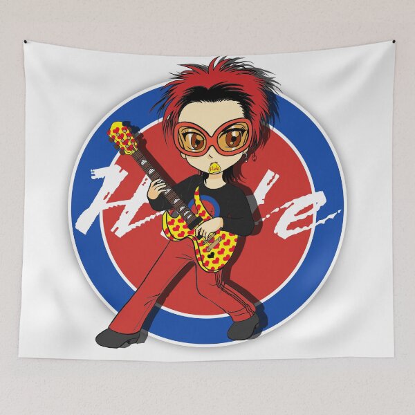 Item preview, Hide (X-Japan guitarist) of cute version(white BG) designed and sold by Lovely-C-Art.