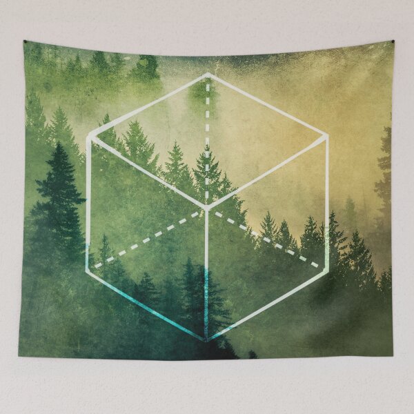 Item preview, Árboles del bosque - elemento geométrico de la naturaleza de la tierra designed and sold by artcascadia.