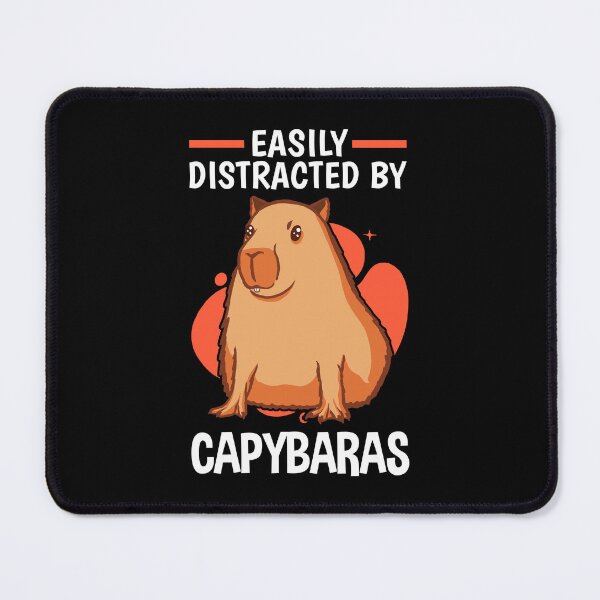 Item preview, Distracted by Capybara South America Capybara designed and sold by madgrfx.
