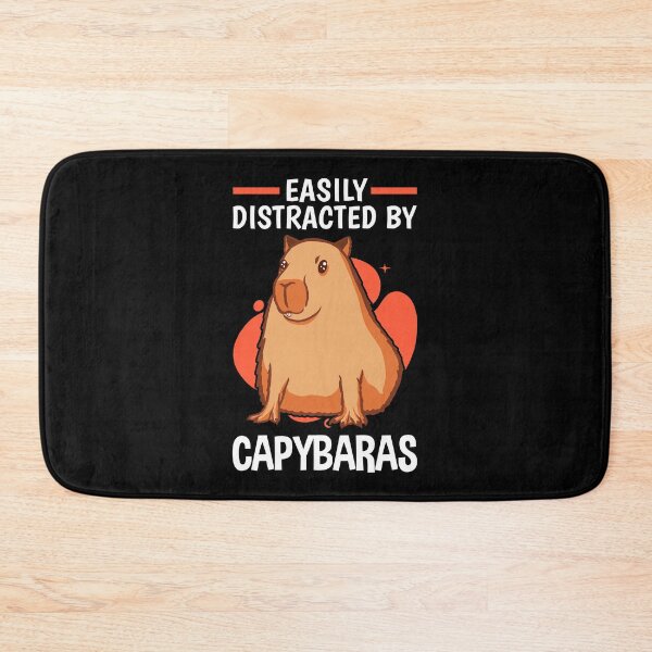 Item preview, Distracted by Capybara South America Capybara designed and sold by madgrfx.