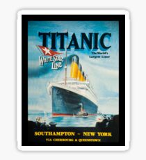 Titanic Poster Advertisement Sticker