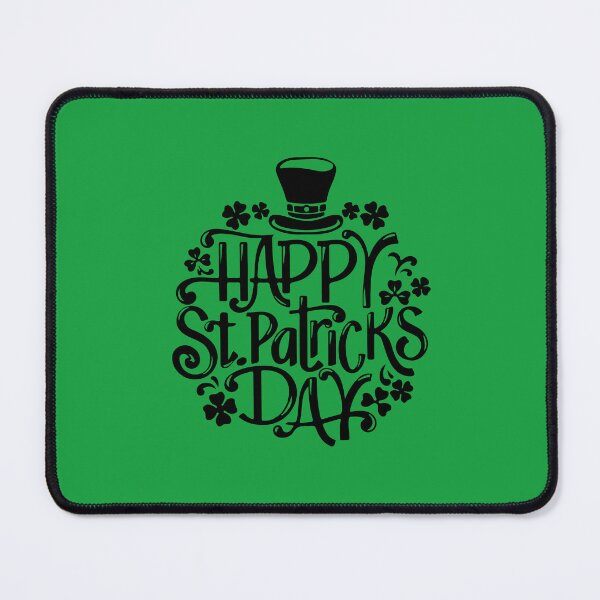 Item preview, Happy Saint Patricks Day 17 March, Green Luck Rainbow Pin Button, Funny Shenanigans Celebration T-shirt and Mug designed and sold by Eddyed.