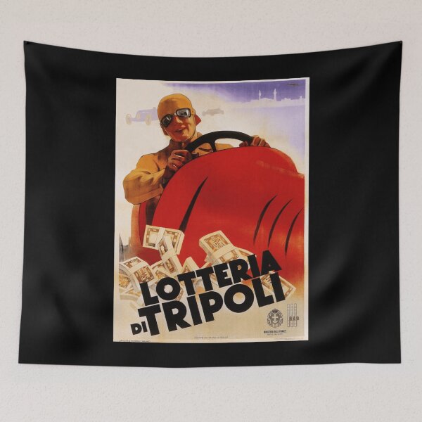 Item preview, LOTTERIA DI TRIPOLI Auto Racing Retro Italian Lottery Sweepstake Gaming Promotion Classic . designed and sold by StokesDavid365.