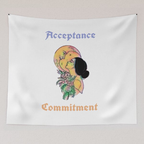 Item preview, Acceptance and Commitment | Motivational and Inspirational Illustration designed and sold by Nilima Bano ⭐⭐⭐⭐.