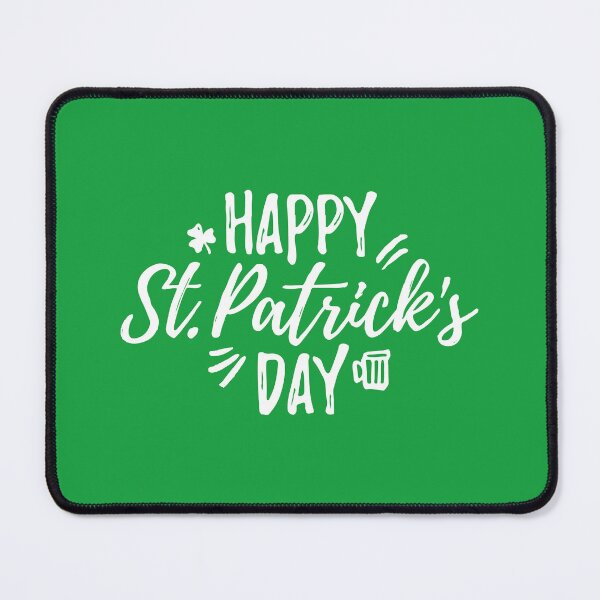 Item preview, Happy Saint Patricks Day 17 March, Green Luck Rainbow Pin Button, Funny Shenanigans Celebration T-shirt and Mug designed and sold by Eddyed.