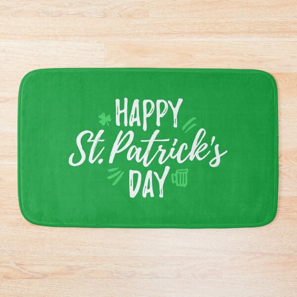 Item preview, Happy Saint Patricks Day 17 March, Green Luck Rainbow Pin Button, Funny Shenanigans Celebration T-shirt and Mug designed and sold by Eddyed.