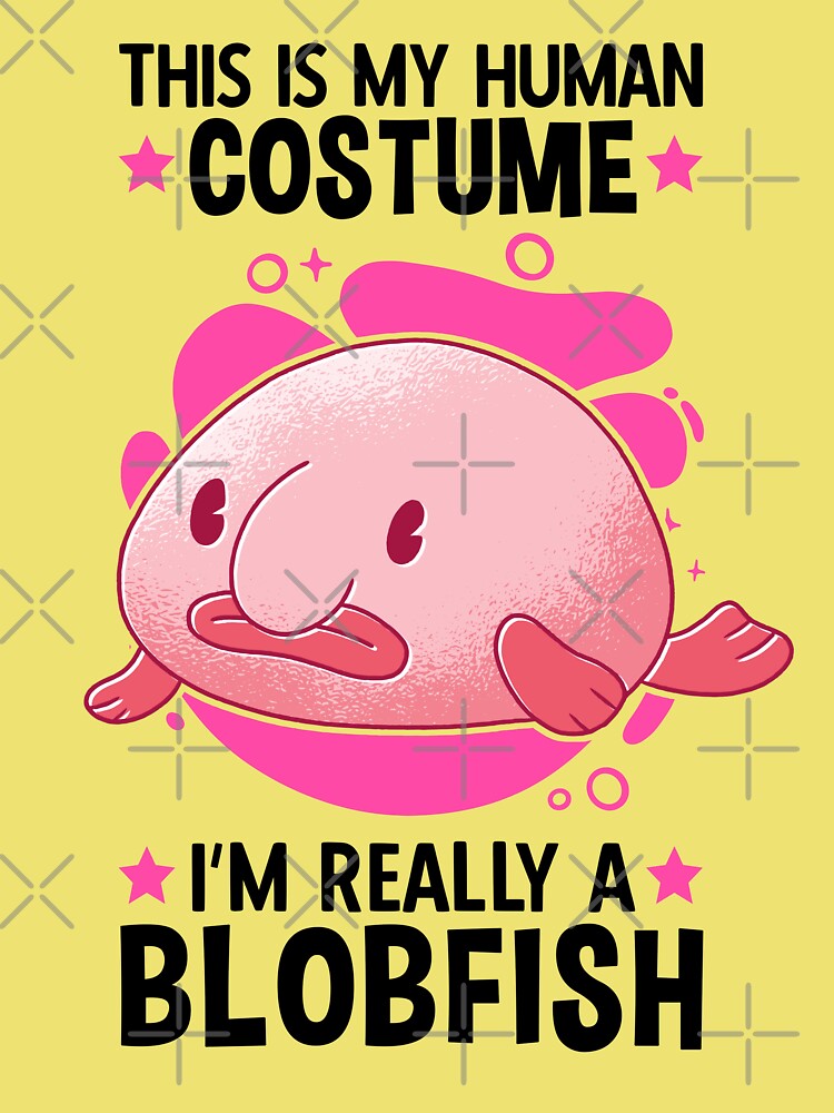Funny Animal Meme Blobfish Halloween Costume Grump Mousepad - TeeHex