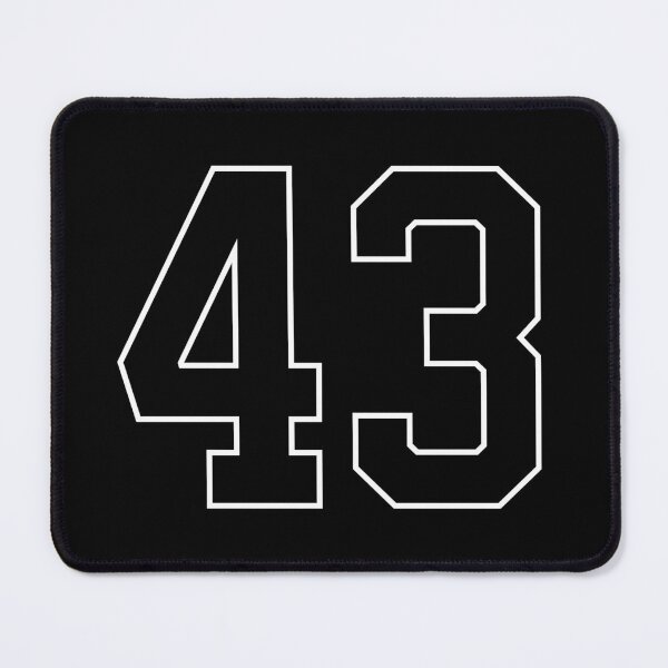 Item preview, Black Number 43 lucky sports jersey forty three designed and sold by HeavyStyle.