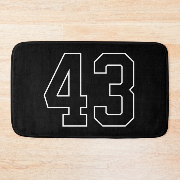 Item preview, Black Number 43 lucky sports jersey forty three designed and sold by HeavyStyle.
