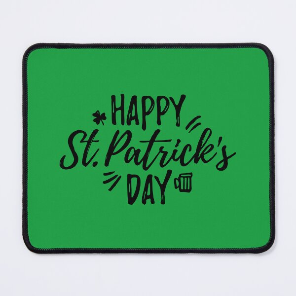 Item preview, Happy Saint Patricks Day 17 March, Green Luck Rainbow Pin Button, Funny Shenanigans Celebration T-shirt and Mug designed and sold by Eddyed.