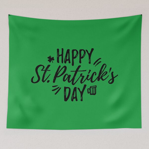 Item preview, Happy Saint Patricks Day 17 March, Green Luck Rainbow Pin Button, Funny Shenanigans Celebration T-shirt and Mug designed and sold by Eddyed.
