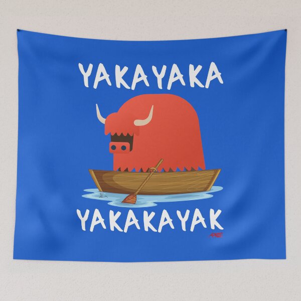 Item preview, Yakayaka yakakayak - Typo white designed and sold by Apikoedesign.