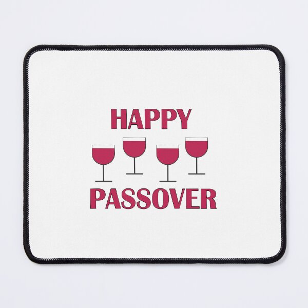 Item preview, Happy Passover - four wine glasses - Jewish holiday designed and sold by Inspirationmotivation.