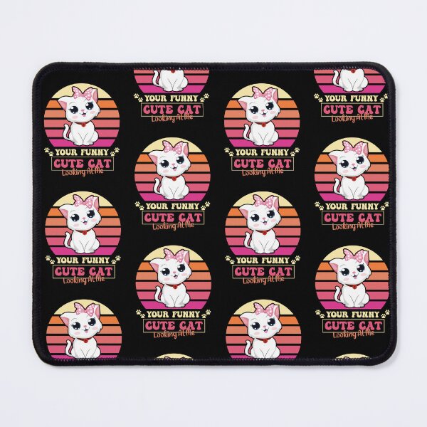 Item preview, Your Funny Cute Cat Looking At Me Funny Cat Lovers Gift Cute Trendy Colorful Sunset Cat Design designed and sold by pedrored369.