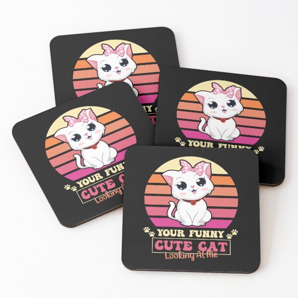 Item preview, Your Funny Cute Cat Looking At Me Funny Cat Lovers Gift Cute Trendy Colorful Sunset Cat Design designed and sold by pedrored369.