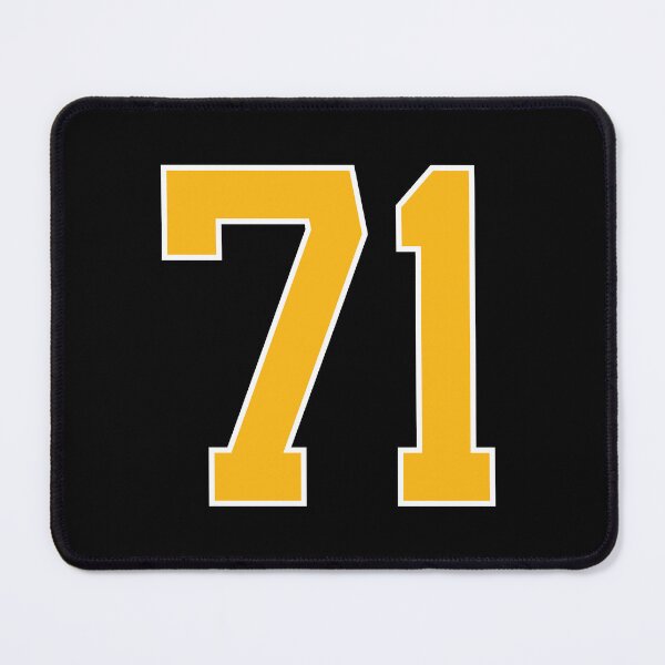 Item preview, Yellow Number 71 lucky sports jersey seventy one designed and sold by HeavyStyle.