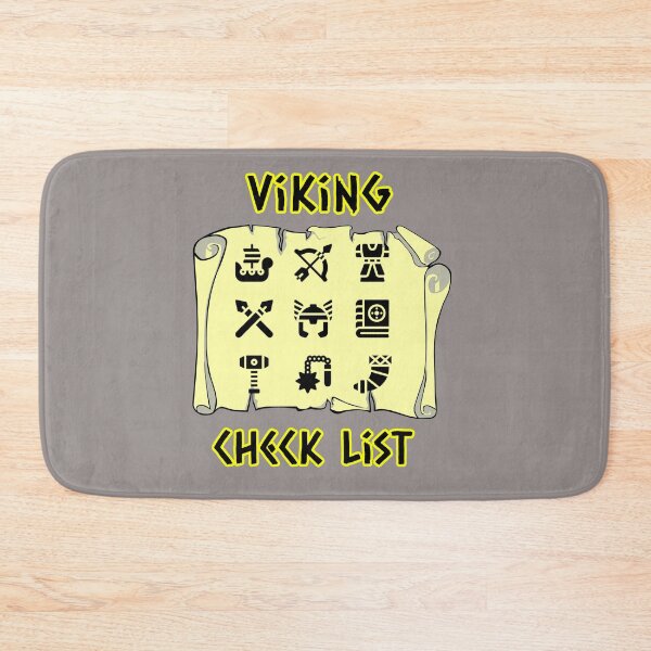 Aperçu de l'œuvre Conception de rouleau de parchemin de liste de contrôle Viking créée et vendue par Angela Mello.