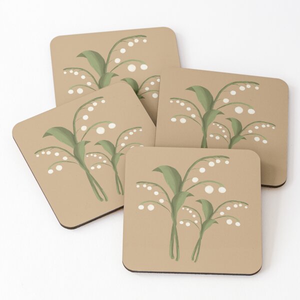 Item preview, Lily of the Valley,Liliaceae,white flowers,hand painted ,boho designed and sold by bow00wod.