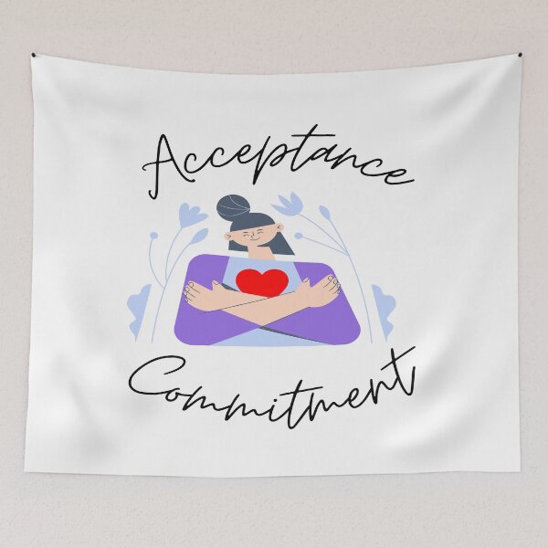 Item preview, Acceptance and Commitment Therapy | Motivational and Inspirational designed and sold by Nilima Bano ⭐⭐⭐⭐.