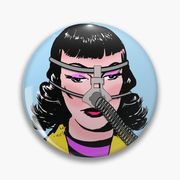 Item preview, Funny CPAP Image Retro Woman designed and sold by ShoaffBallanger.
