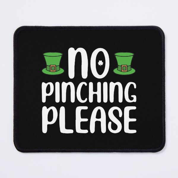 Item preview, No Pinching Please, Saint Patricks Day Gnome, leprechaun shamrock T-shirt and Pin button designed and sold by Eddyed.