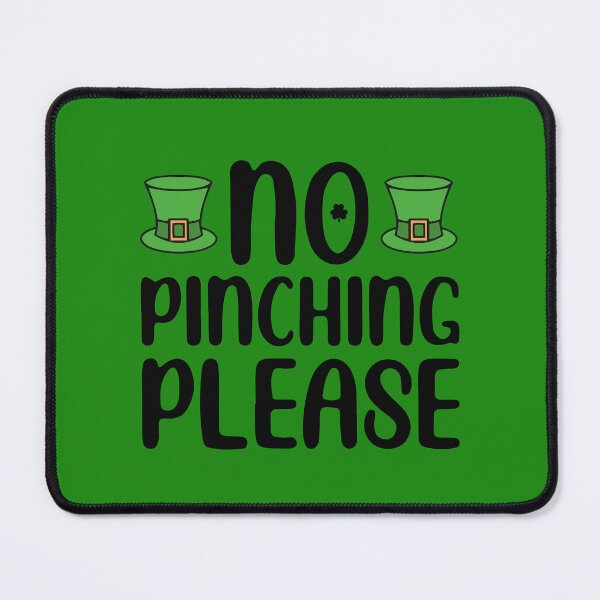 Item preview, No Pinching Please, Saint Patricks Day Gnome, leprechaun shamrock T-shirt and Pin button designed and sold by Eddyed.