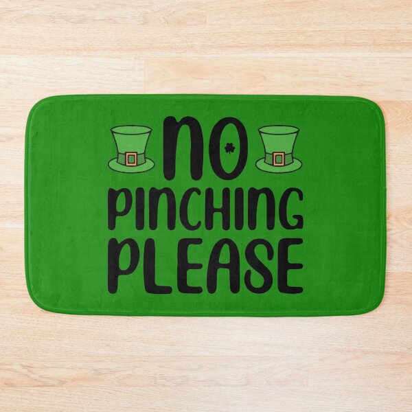Item preview, No Pinching Please, Saint Patricks Day Gnome, leprechaun shamrock T-shirt and Pin button designed and sold by Eddyed.