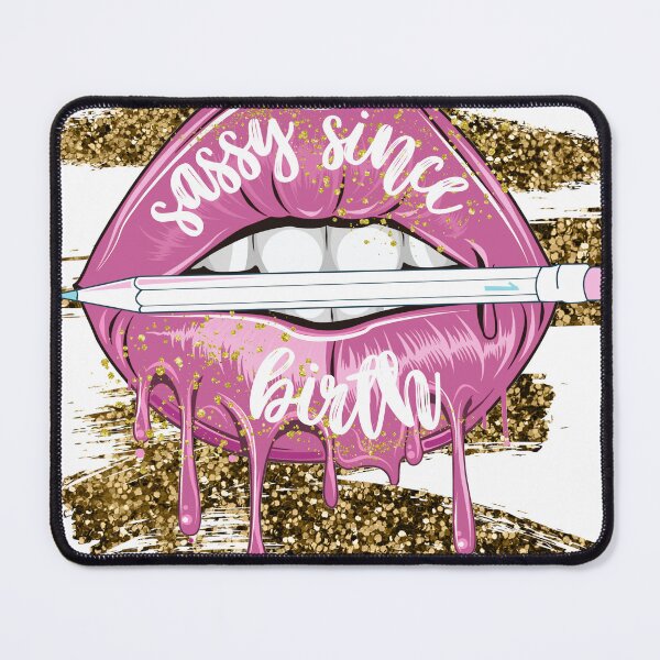 Artikelvorschau, Frech seit der Geburt in Pink und Goldglitter entworfen und verkauft von Anna-Kik.