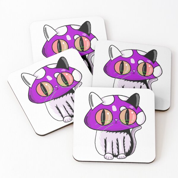 Item preview, Purple mushroom cat designed and sold by Colonels  Basement.