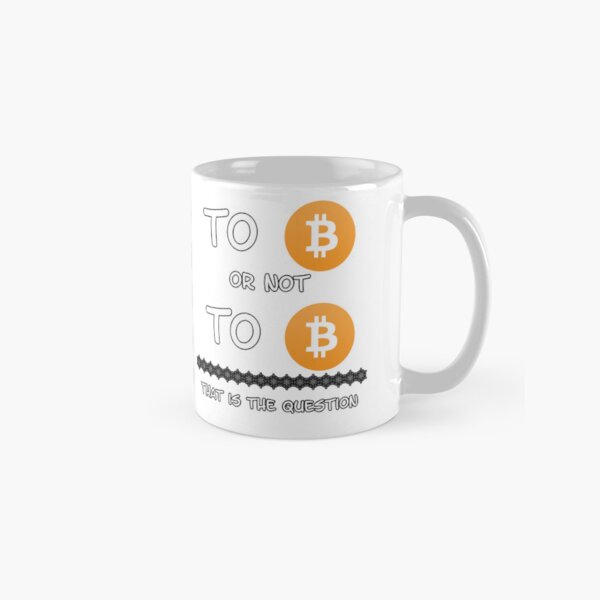 Artikel-Vorschau von Zu Bitcoin oder nicht zu Bitcoin. Das ist hier die Frage, designt und verkauft von Catspeople.