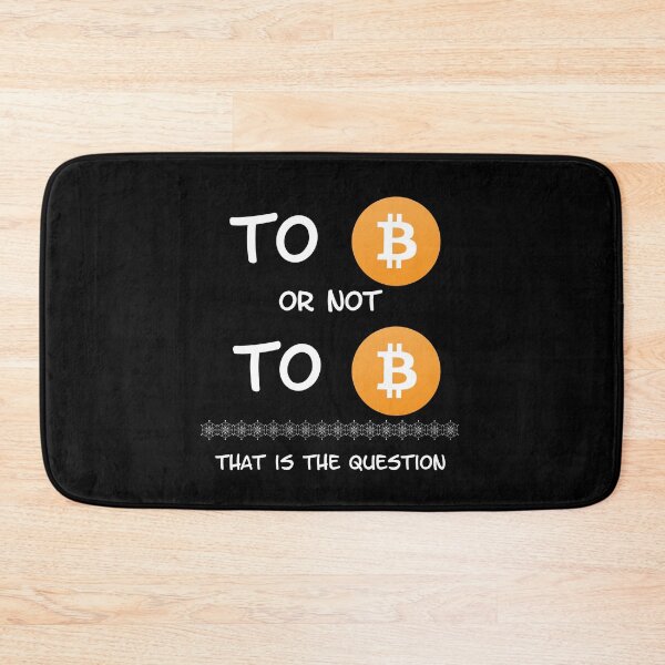 Item preview, To Bitcoin, or not to Bitcoin. That is the Question designed and sold by Catspeople.